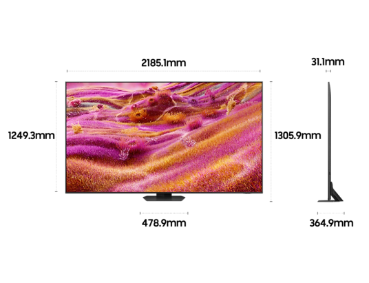 삼성 2025 Neo QLED QNF90 247cm(98인치) TV KQ98QNF90AFXKR