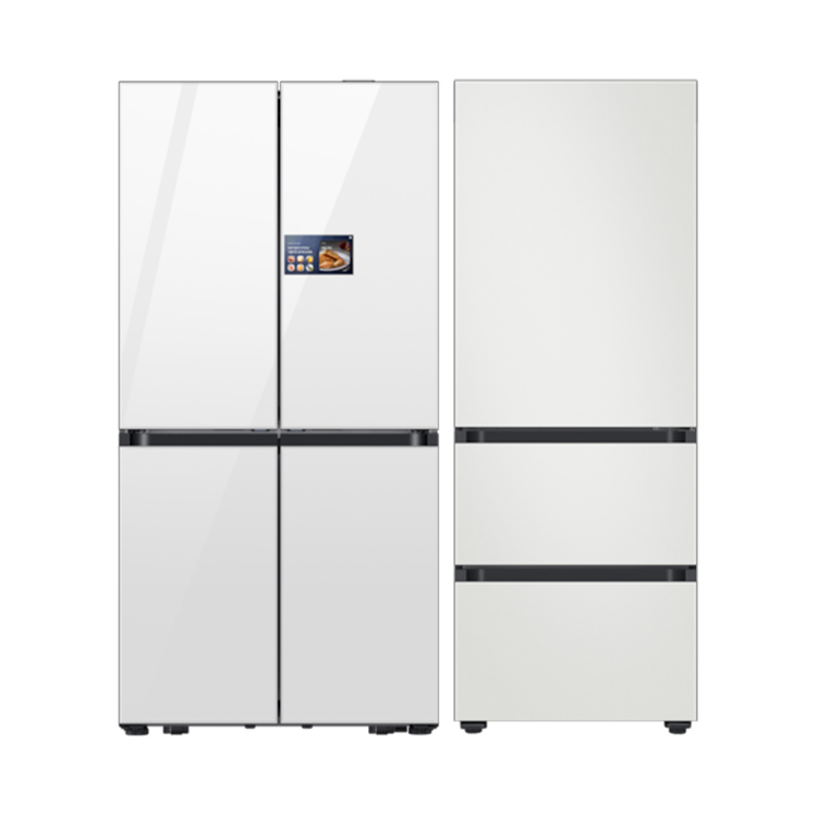 삼성 비스포크 AI 하이브리드 4도어 키친핏 RM90F64E2W RQ33DB74B1AP01 냉장고 김치냉장고 세트