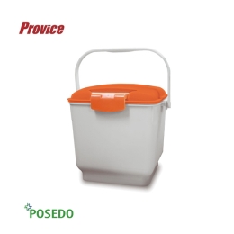 HDPE 잠금형 음식물쓰레기통 PCS-10L(10L) 주황