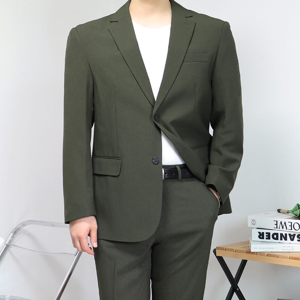 남자결혼식복장 새미정장 카키수트