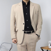 베이지색정장 개화기남자 남자예복 베이지셋업
