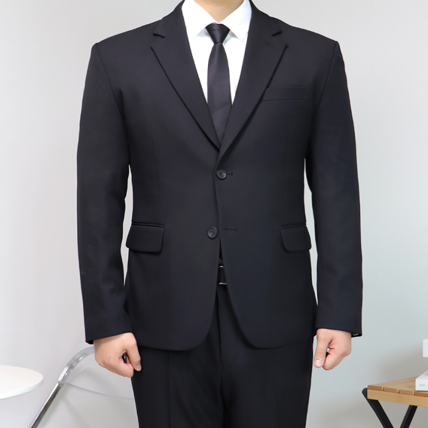 남자 블랙 장례식 정장 겨울 양복 셋업 수트