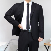 남자 블랙 장례식 정장 겨울 양복 셋업 수트