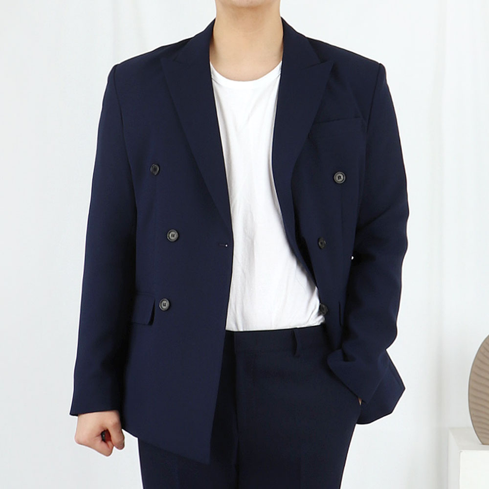 남자 결혼식 하객룩 다크 네이비 정장