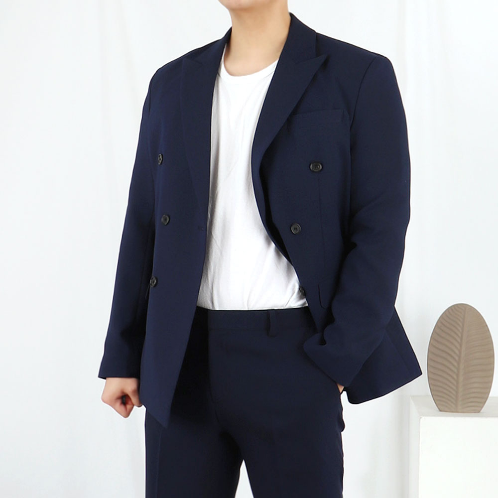 남자 결혼식 하객룩 다크 네이비 정장