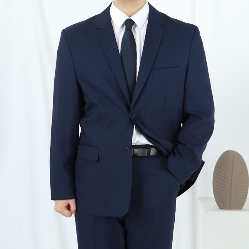 남자 다크네이비 정장 결혼식 하객룩