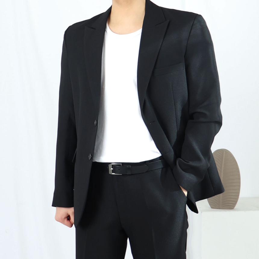 경성 의복 예복 셋업 피크드라펠 블랙 수트