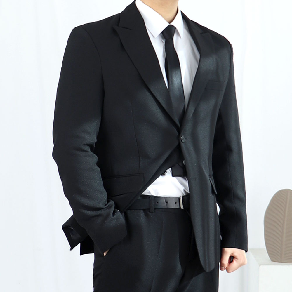 경성 의복 예복 셋업 피크드라펠 블랙 수트