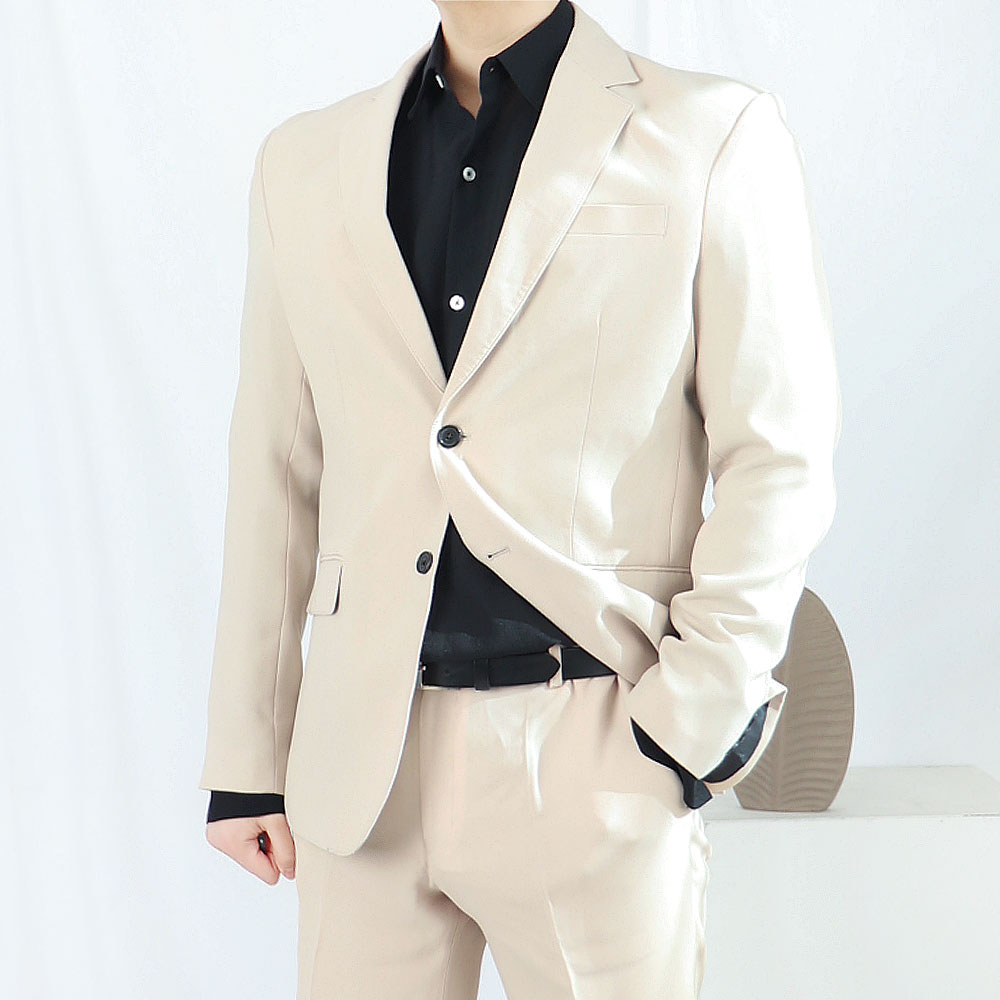 베이지셋업 신사복 베이지수트 경성의복 개화기정장
