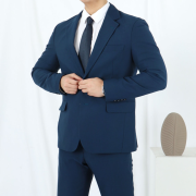 남자 연미복 블루 수트 셀프 웨딩 무대 정장