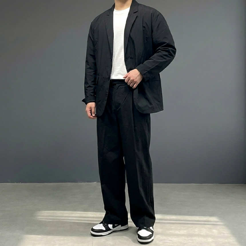 아메카지 셋업 오버핏 수트 결혼식 하객룩 복장