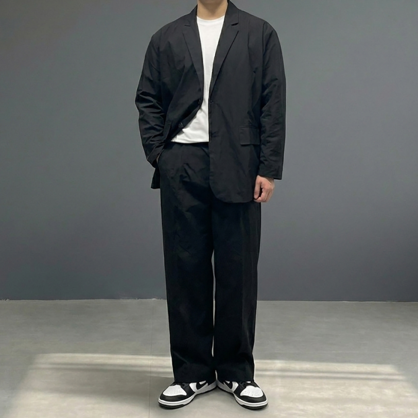 아메카지 셋업 오버핏 수트 결혼식 하객룩 복장