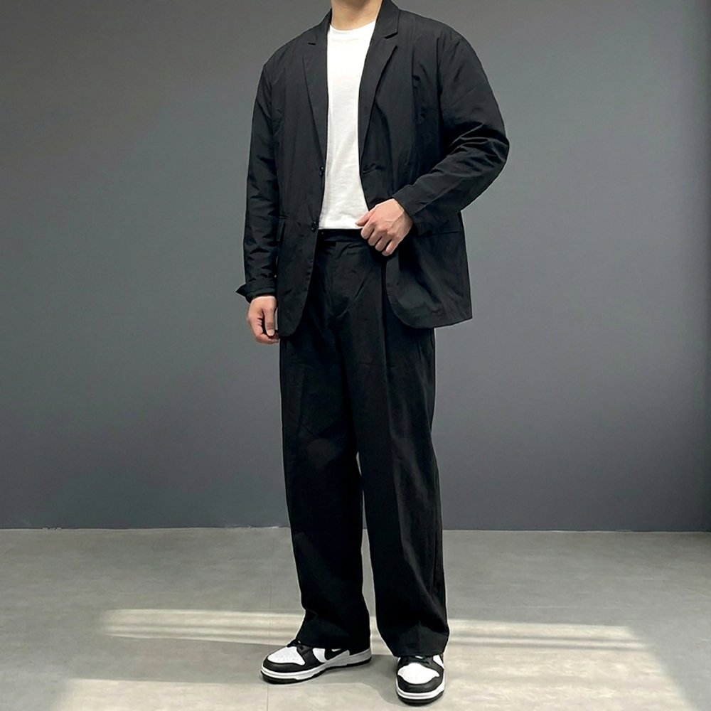 아메카지 셋업 오버핏 수트 결혼식 하객룩 복장