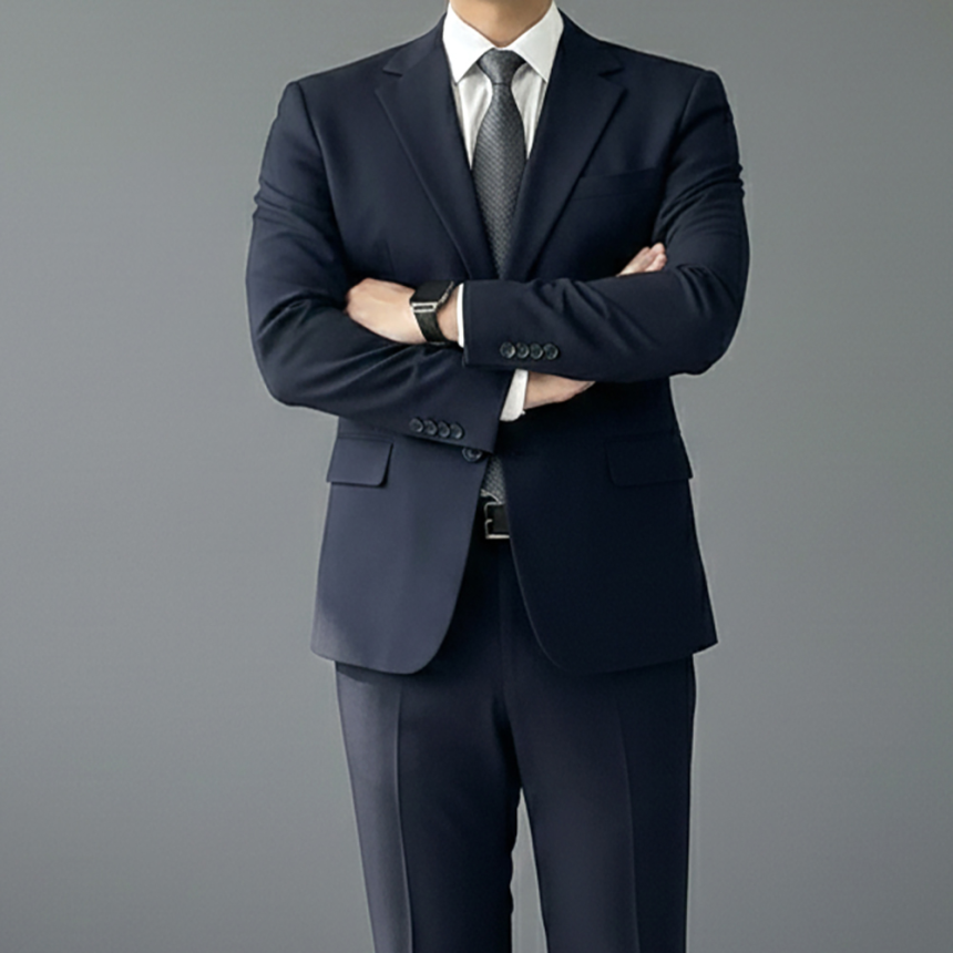 결혼식 하객룩 다크네이비 수트 신랑 예복 정장