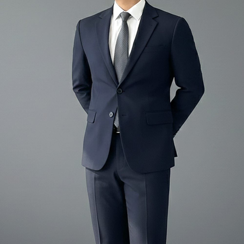 결혼식 하객룩 다크네이비 수트 신랑 예복 정장