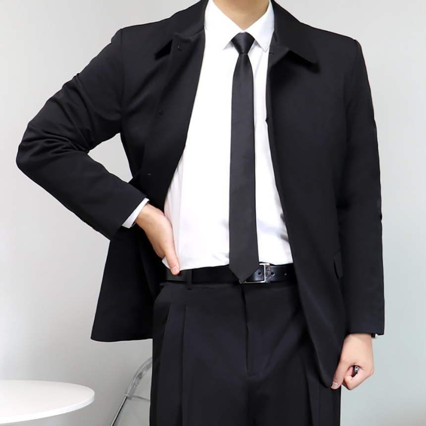 결혼식 복장 하객룩 예복 정장 크롭 셋업 수트