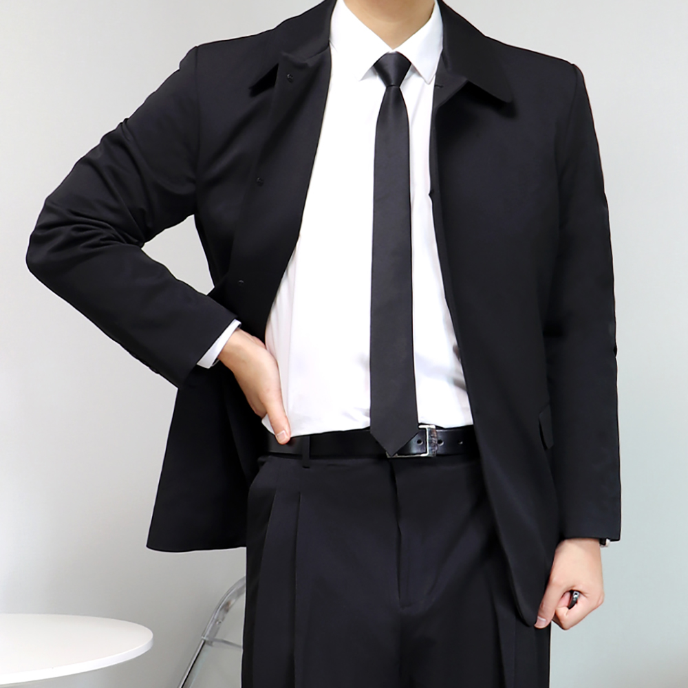 결혼식 복장 하객룩 예복 정장 크롭 셋업 수트