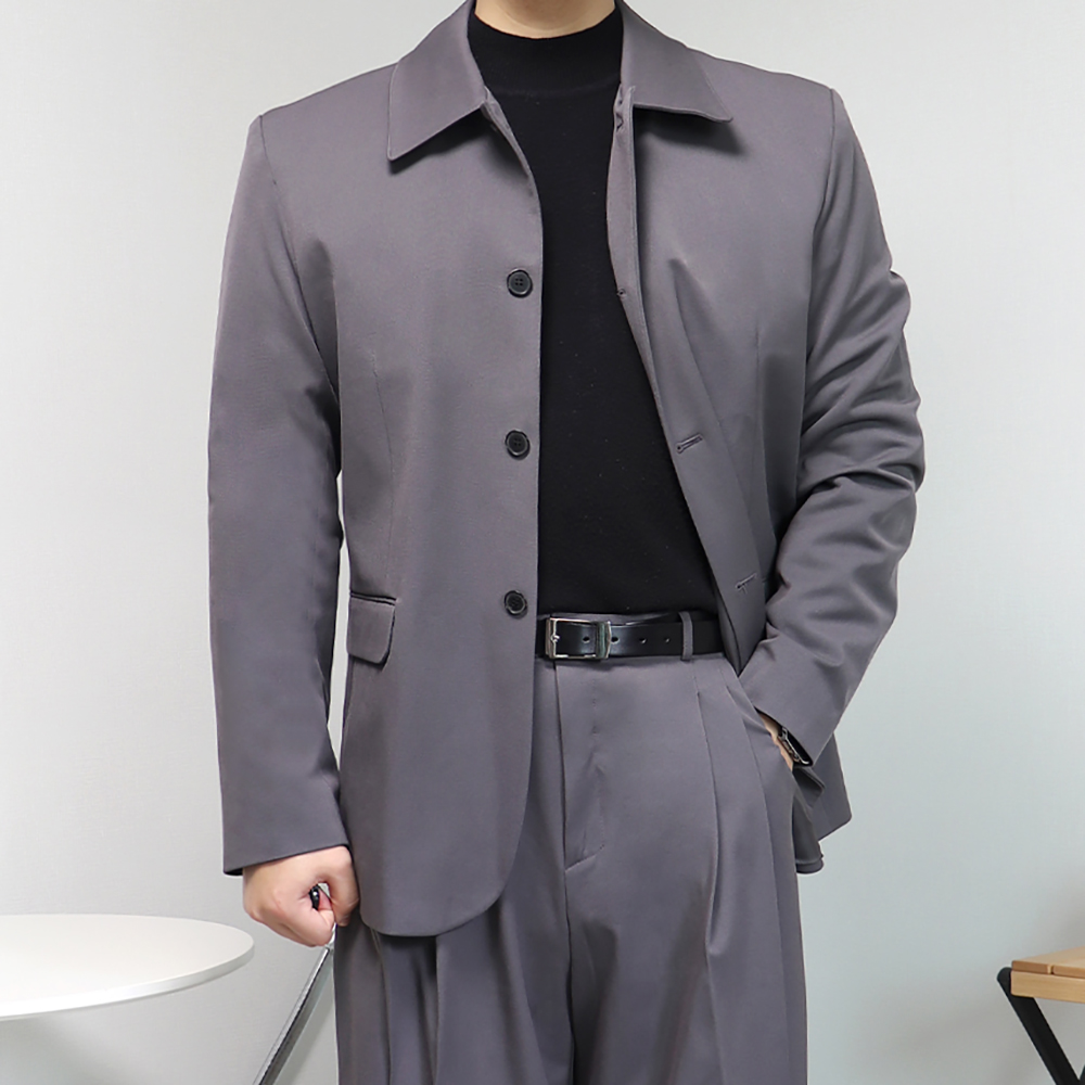 결혼식 복장 하객룩 예복 정장 크롭 셋업 수트
