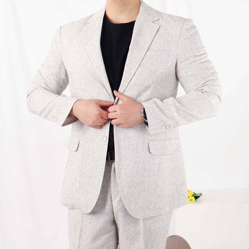 남자 린넨 쿨맥스 시어서커 수트 여름 정장
