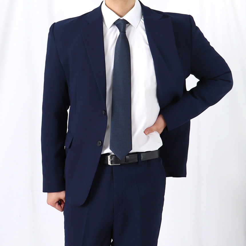 남자 면접 겨울 장례식 세미 블랙 정장