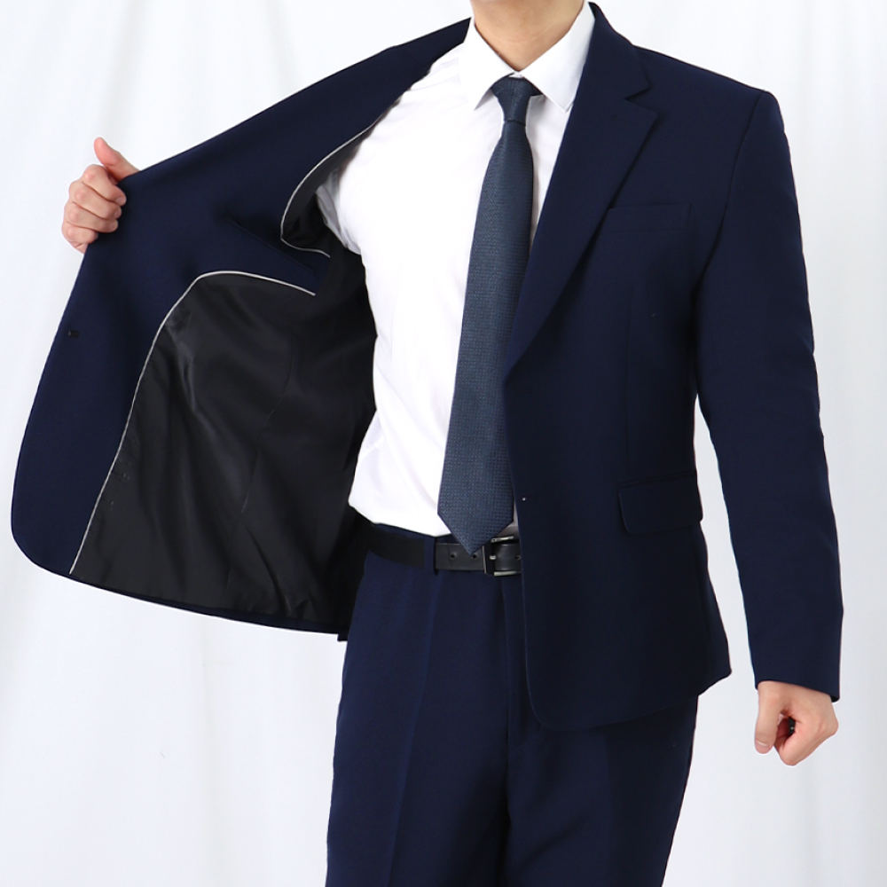 남자 면접 겨울 장례식 세미 블랙 정장