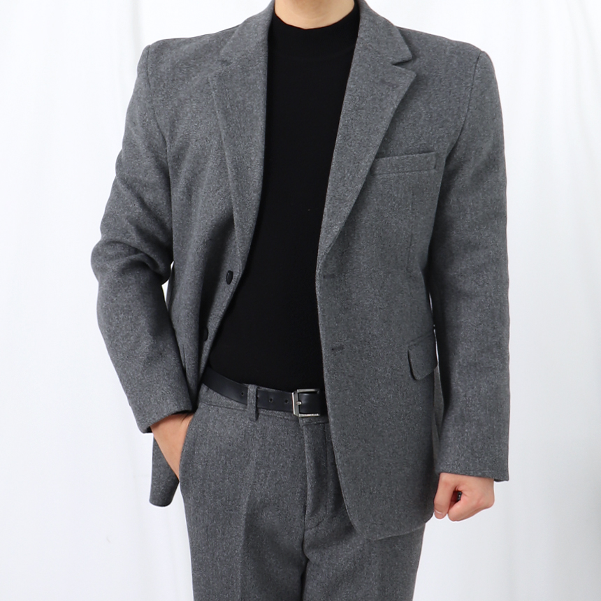 남자 캐시미어 겨울 양복 셋업 울수트 정장