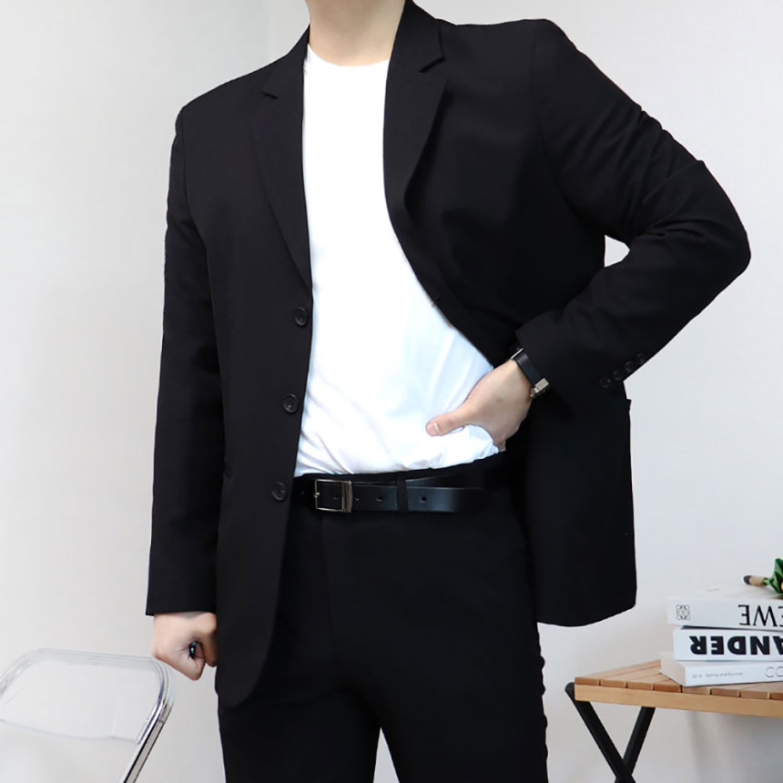 남자 결혼식 하객룩 오버핏 빅사이즈 수트