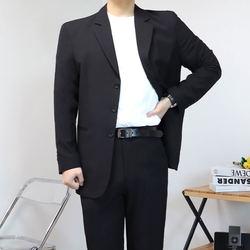 남자 결혼식 하객룩 오버핏 빅사이즈 수트