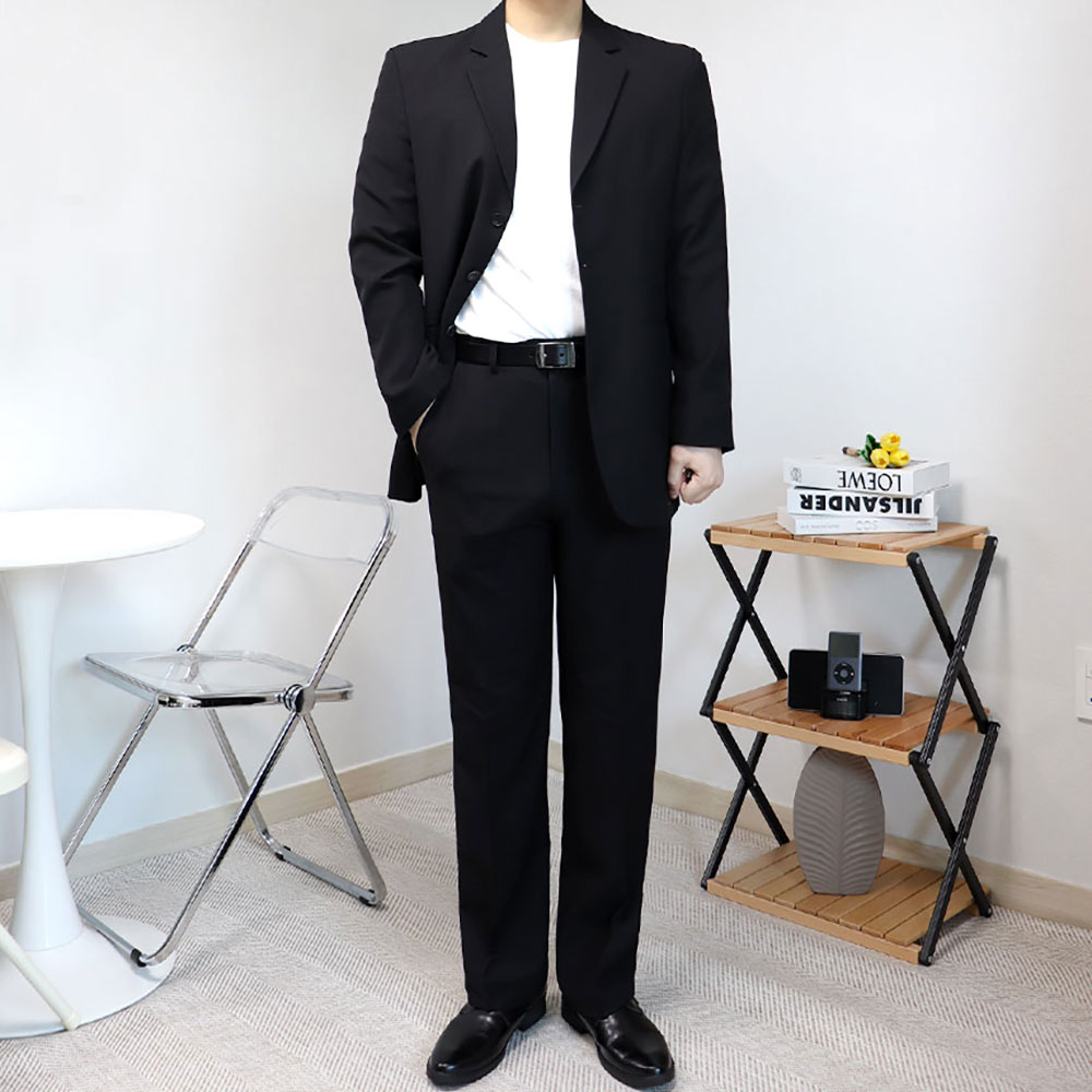 남자 결혼식 하객룩 오버핏 빅사이즈 수트