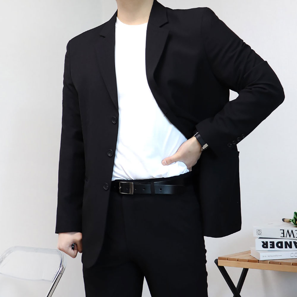 남자 결혼식 하객룩 오버핏 빅사이즈 수트