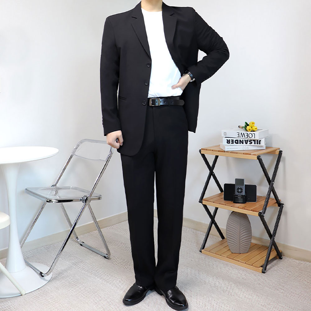남자 결혼식 하객룩 오버핏 빅사이즈 수트