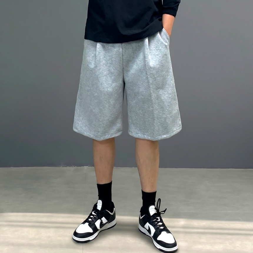 남자 버뮤다 팬츠 와이드 트레이닝 반바지