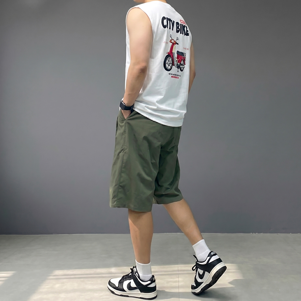 남자 나일론 버뮤다 우븐 팬츠 반바지
