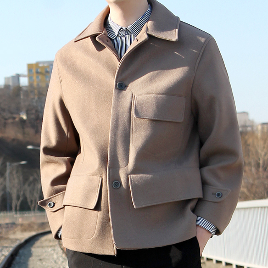 남자 오버핏울자켓 2컬러