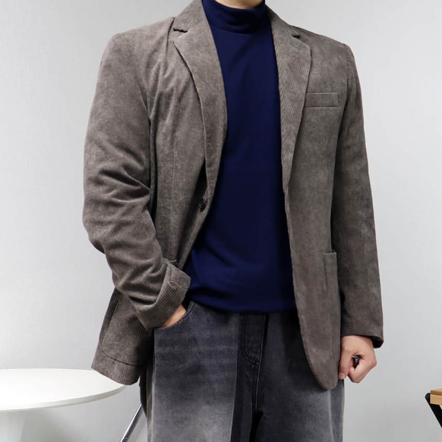 코듀로이셋업 겨울블레이저 남성겨울콤비 골덴자켓
