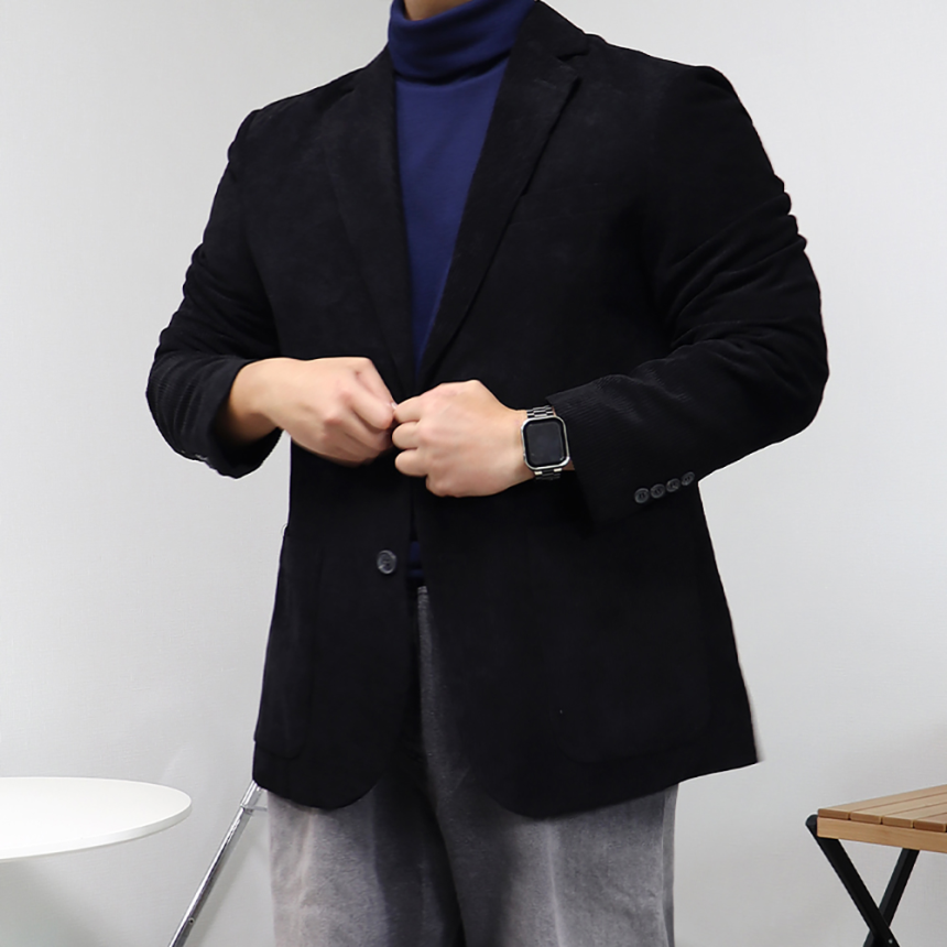 코듀로이셋업 겨울블레이저 남성겨울콤비 골덴자켓