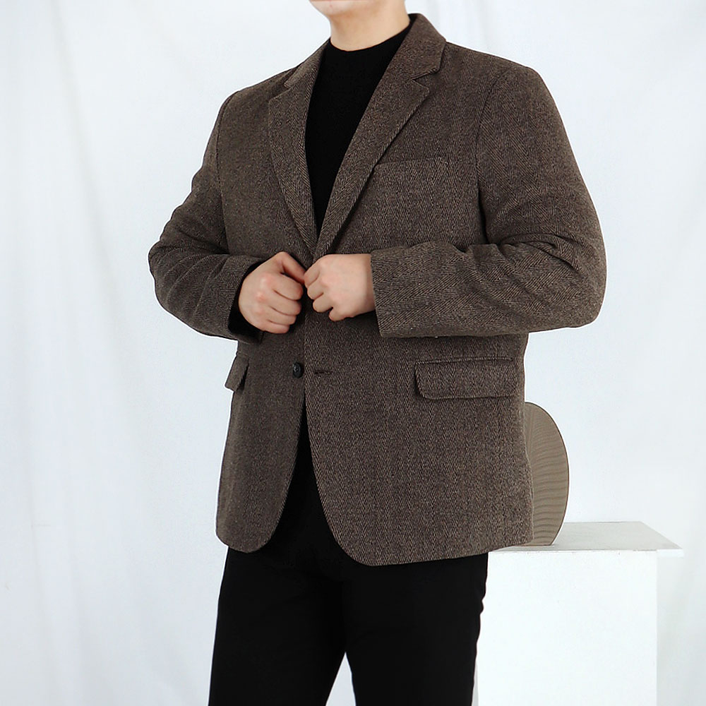 남자헤링본자켓 오버핏블레이저 콤비자켓