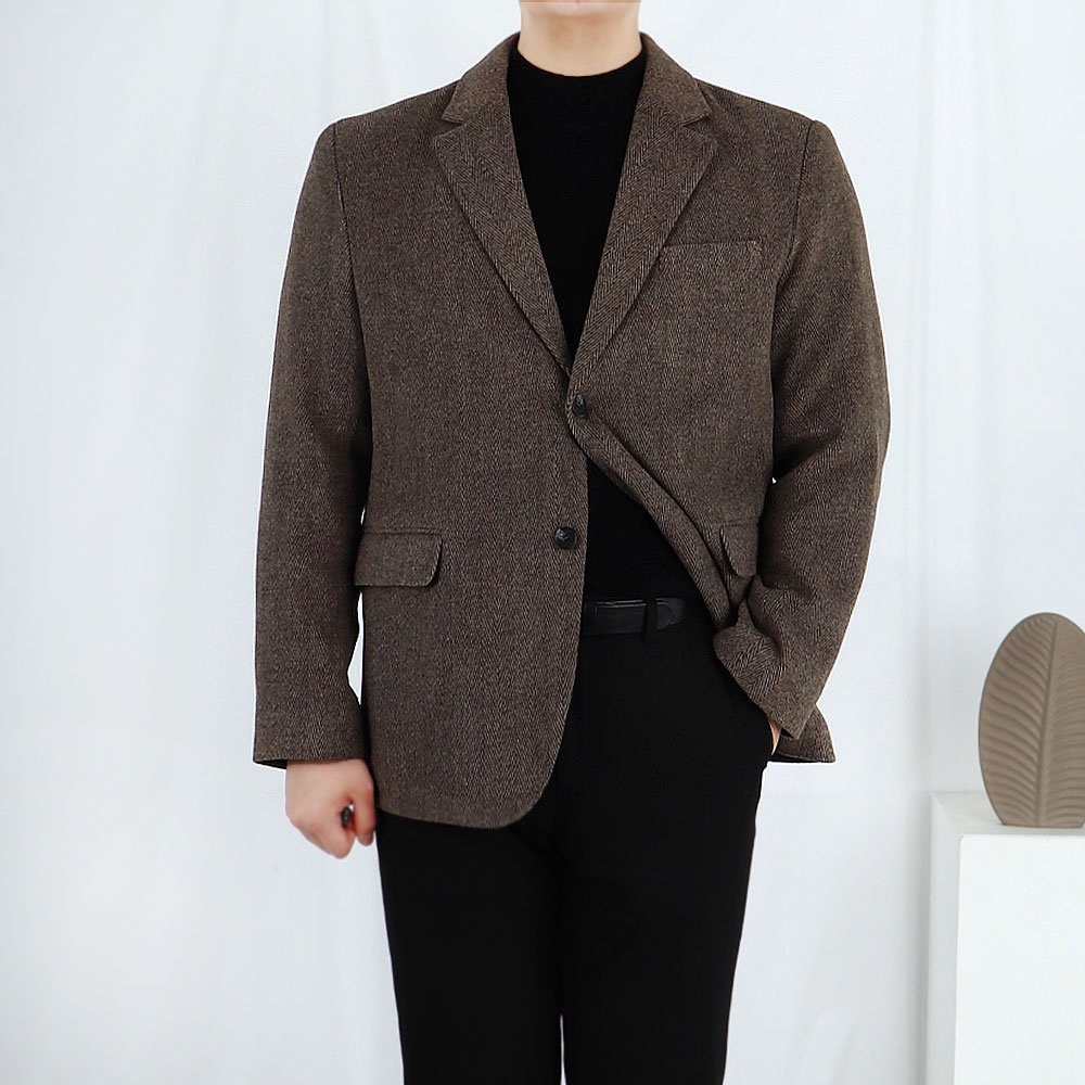 남자헤링본자켓 오버핏블레이저 콤비자켓