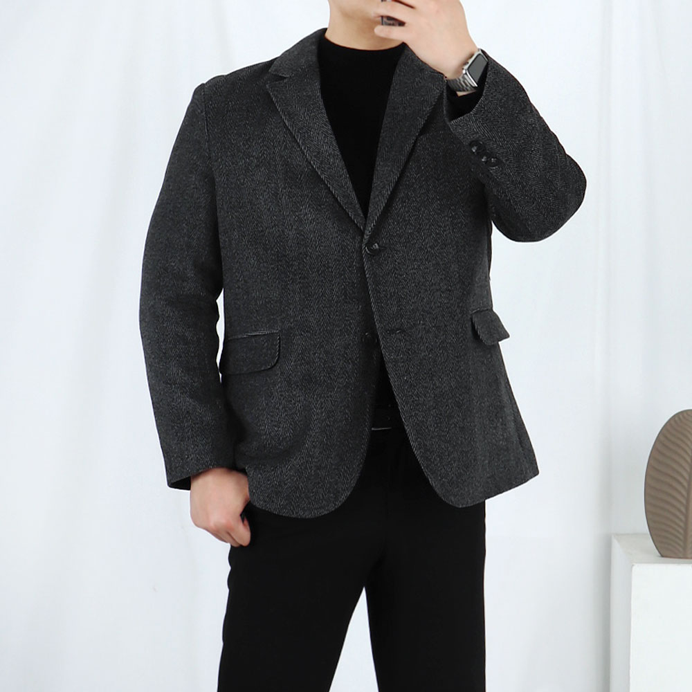 남자헤링본자켓 오버핏블레이저 콤비자켓