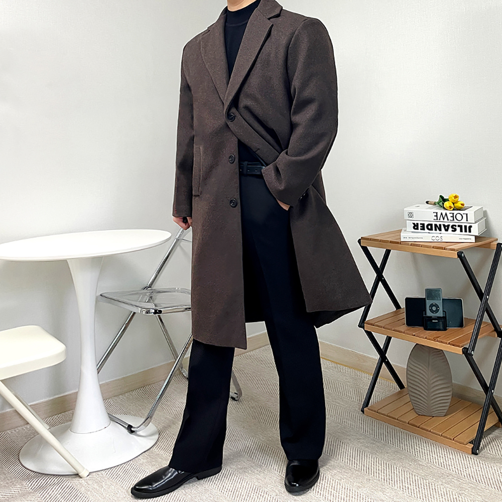 체스터필드코트 남자아이보리코트 체스터코트