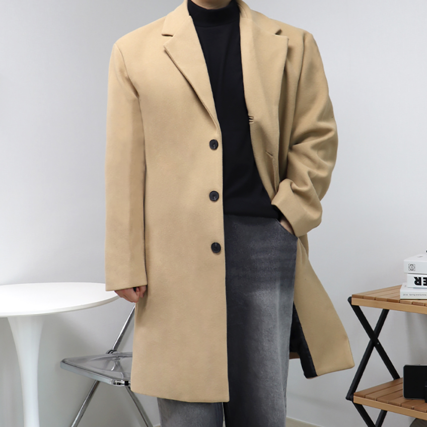 체스터필드코트 남자카멜코트