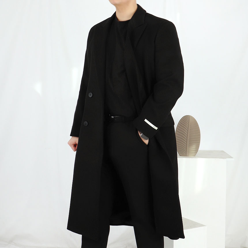 도깨비 남자오버핏롱코트 체스터필드코트
