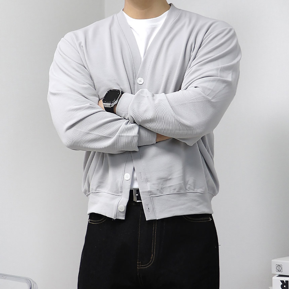 남자얇은가디건 남자정장가디건 머슬핏