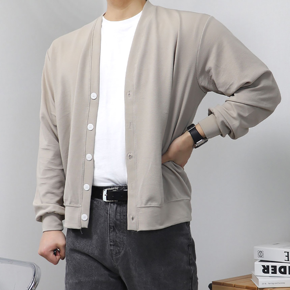 남자얇은가디건 남자정장가디건 머슬핏