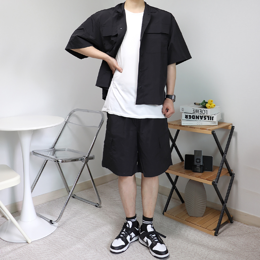 우븐셋업 우븐트레이닝세트 남자반팔셋업