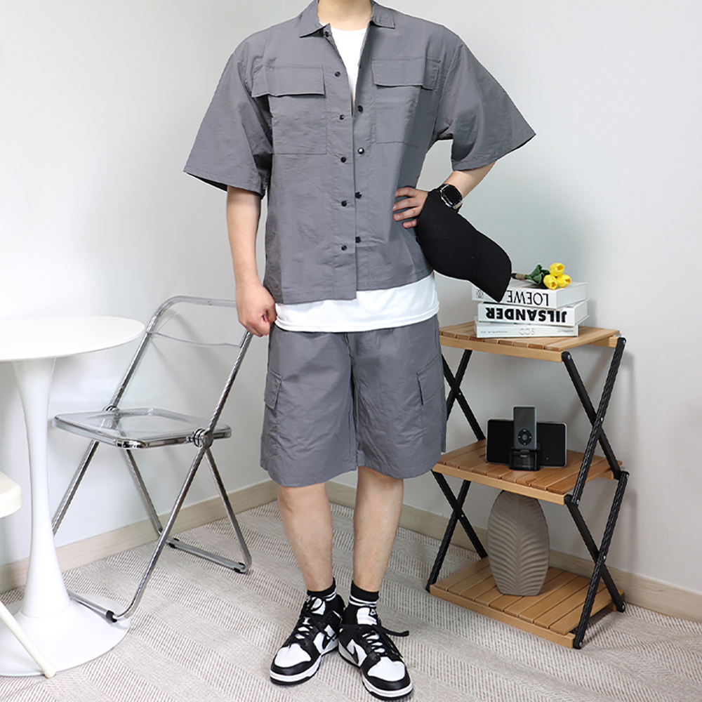 우븐셋업 우븐트레이닝세트 남자반팔셋업