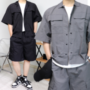 우븐셋업 우븐트레이닝세트 남자반팔셋업