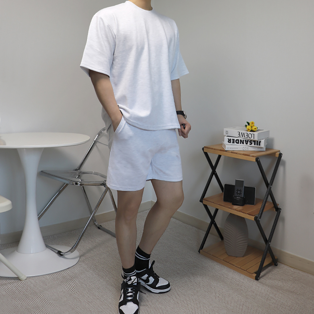 남자반팔셋업 두꺼운반팔티 헤비웨이트
