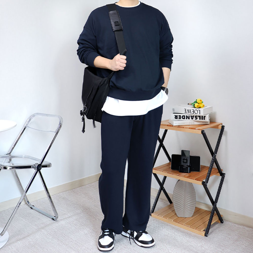 남자트레이닝바지회색셋업 남자여름트레이닝세트