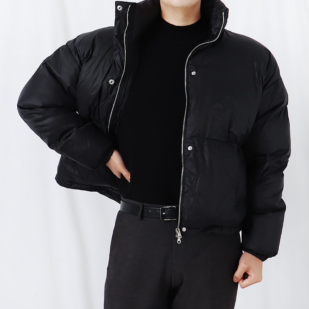 남자중학생패딩 남자크롭패딩 하이넥